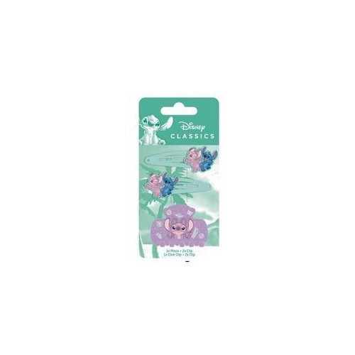 Arditex Disney Stitch Σετ Αξεσουάρ Μαλλιών Stitch 1 Κλιπ Μαλλιώ (Κλάμερ) & 2 Πιαστράκια WD17221 8430957172215