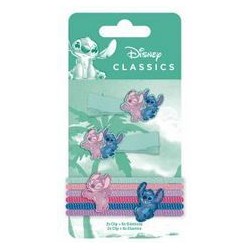 Arditex Disney Stitch Stitch Hair Accessory Set 2 Clips Tweezers & 4 Rubber Bands WD17225 8430957172253