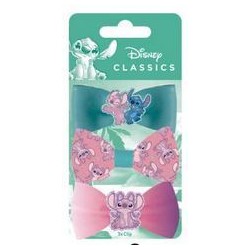 Arditex Disney Stitch Hair Accessories Stitch 3 Clips Hair Clips With Bows WD17222 8430957172222