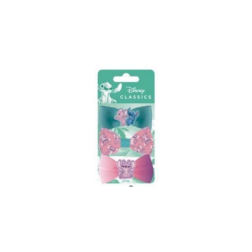 Arditex Disney Stitch Αξεσουάρ Μαλλιών Stitch 3 Κλιπ Τσιμπιδάκια Με Φιόγκους WD17222 8430957172222