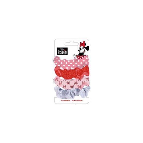 Arditex Disney Minnie Mouse Minnie Hair Accessories 4 Scrunchy Rubber Bands WD17566 8430957175667