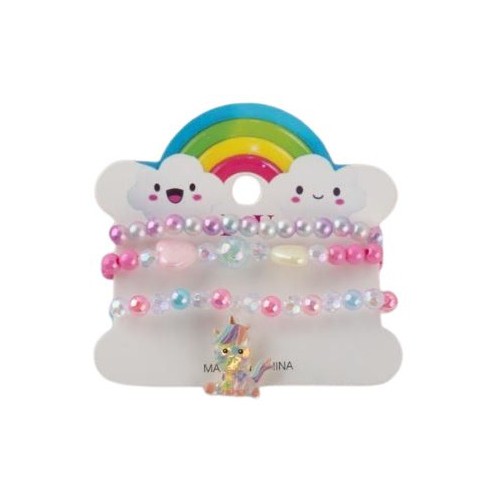 Azure accessories Children's Accessory Unicorn Bracelet Set Of 3 Pcs XA-0341 5200419213045