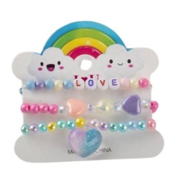 Azure accessories Children's Accessory Bracelet Hearts Set Of 3 Pcs XA-0338 5200419213014