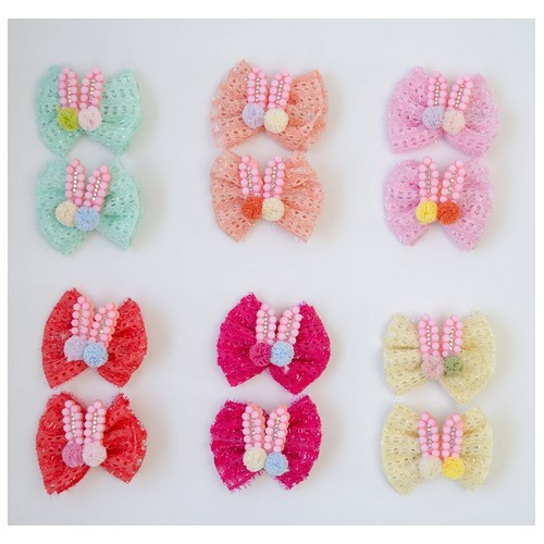 Azure accessories Hair Clip 2 Pcs Bows With Pearls XA-0013 5200419209765