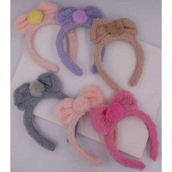 Azure accessories Παιδική Στέκα Με Γούνινο Φιόγκο XA-0581 5200419215483