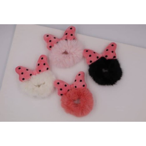 Azure accessories Children's Scrunchie Fur With Bow XA-0598 5200419215650