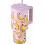 Estia Thermos Straw Tumbler XL Save the Aegean 900ml Banana Mood 01-41601 5207158041601