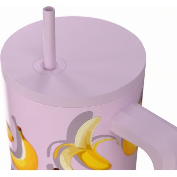 Estia Thermos Straw Tumbler XL Save the Aegean 900ml Banana Mood 01-41601 5207158041601
