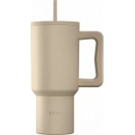 Estia Thermos Straw Tumbler XL Save the Aegean 900ml Dune 01-41489 5207158041489