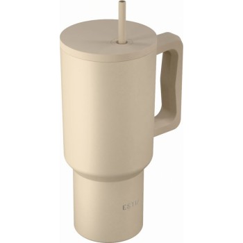 Estia Thermos Straw Tumbler XL Save the Aegean 900ml Dune 01-41489 5207158041489