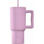 Estia Thermos Straw Tumbler XL Save the Aegean 900ml Lavender 01-41472 5207158041472
