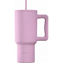 Estia Thermos Straw Tumbler XL Save the Aegean 900ml Lavender 01-41472 5207158041472