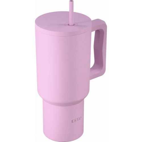 Estia Thermos Straw Tumbler XL Save the Aegean 900ml Lavender 01-41472 5207158041472