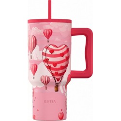 Estia Θερμος Straw Tumbler XL Save the Aegean 900ml Love Ascend 01-41533 5207158041533