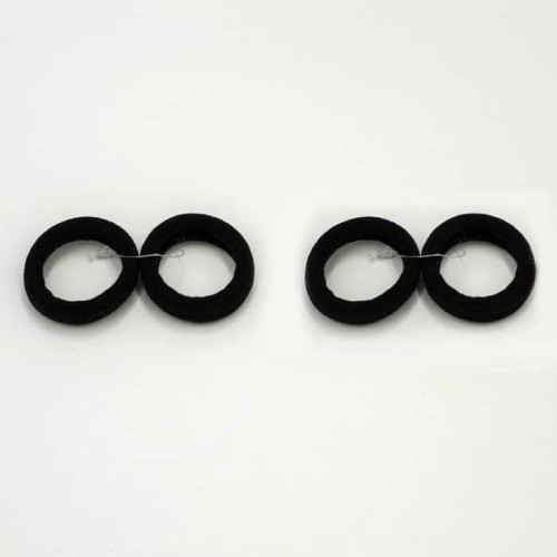 Azure accessories Hair Scrunchie Set Of 2 In Black ZA-0011 5200419200939
