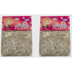 Azure accessories Bag With 200Pcs Transparent Rubber Bands ZA-0009 5200419200915