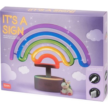 Legami Neon-effect LED Lamp - Rainbow - Its a Sign rainbow LL0011 8052694038199