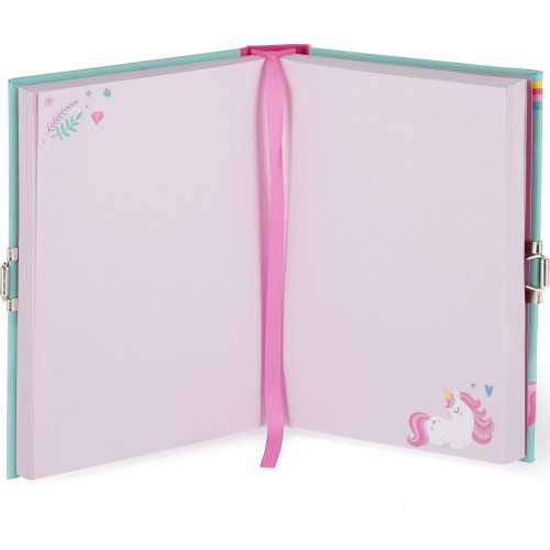 Legami Secret Diary With Padlock and Illustrated Hard Cover - Unicorn - My Secret  DIA0016 8052694099626