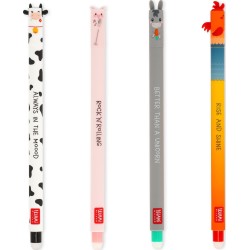 Legami σετ 4 στυλό erasable gel pens farm sweet farm EPSET0016 8052694113322