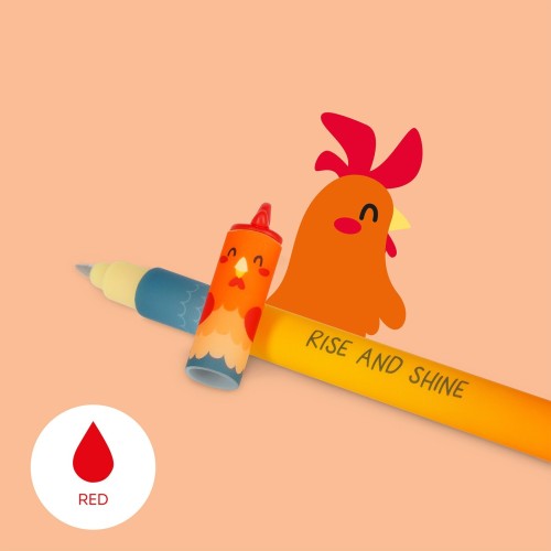 Legami Set of 4 Erasable Gel Pens - Farm Sweet Farm farm sweet farm EPSET0016 8052694113322