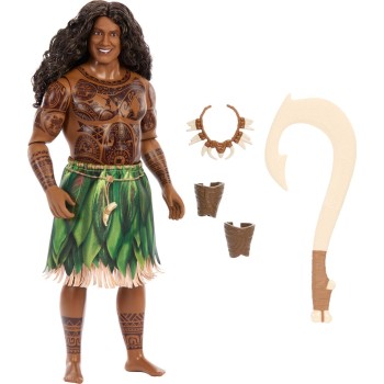 Mattel Disney Vaiana Maui Doll With Removable Fashion & 4 Accessories, Inspired by Live Action Movie JLV16 194735369515