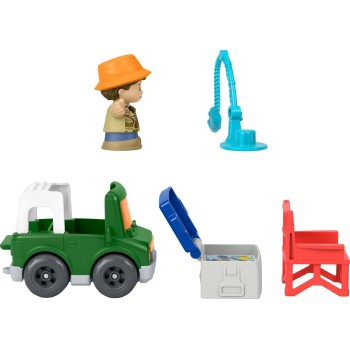 Mattel Fisher-price Little People Fishing Trip Adventure Figure & Vehicle Set for Toddlers, 5 Pieces JMT84 / JMT86 194735385430