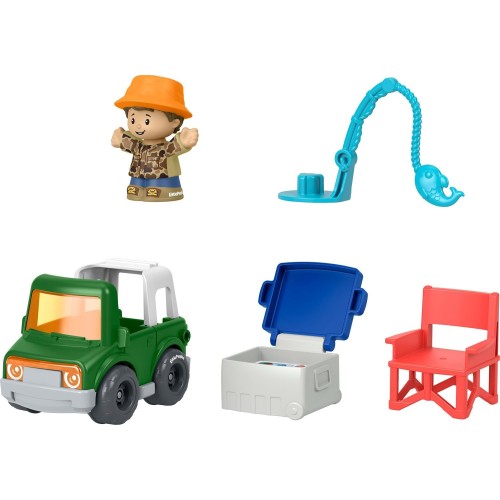 Mattel Fisher-price Little People Fishing Trip Adventure Figure & Vehicle Set for Toddlers, 5 Pieces JMT84 / JMT86 194735385430