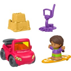 Mattel Fisher-price Little People Beach Day Adventure Figure & Vehicle Set for Toddlers, 5 Pieces JMT84 / JMT85 194735385447