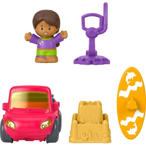 Mattel fisher-price little people - οχημα με φιγουρα and αξεσουαρ little people beach little people - οχημα με φιγουρα and αξεσο