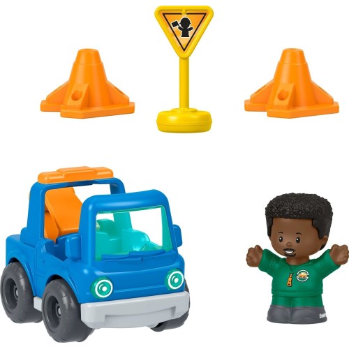 Mattel Fisher-price Little People Roadside Tow & Go Rescue Figure & Vehicle Set for Toddlers, 5 Pieces JMT84 / JMT87 19473538542
