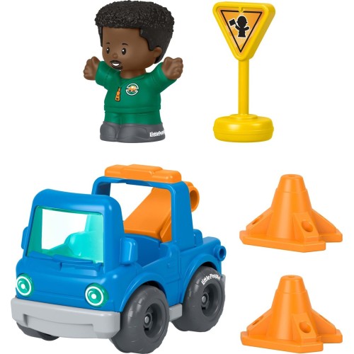 Mattel fisher-price little people - οχημα με φιγουρα and αξεσουαρ little people roadsi little people - οχημα με φιγουρα and αξεσ