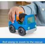 Mattel Fisher-price Little People Roadside Tow & Go Rescue Figure & Vehicle Set for Toddlers, 5 Pieces JMT84 / JMT87 19473538542