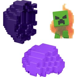 mattel minecraft - mini αυγό με φιγούρα mc fire and flames creeper HXT64 / JJV88 194735342648