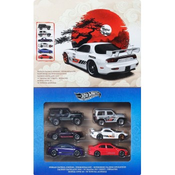 Mattel hot wheels αυτοκινητακια - streets of japan σετ των 6 JLB23 194735359844