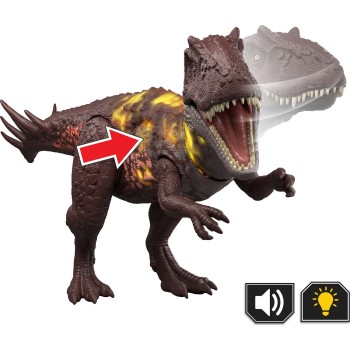 Mattel Jurassic World Wild Roar Metriacanthosaurus Dinosaur Action Figure Toy, Sounds & Attack & Lights JGB87 / JKL83 1947353523