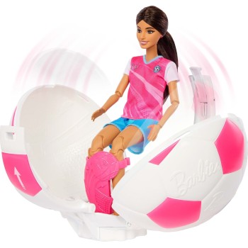 Mattel Barbie Team Barbie Roll & Reveal Soccer Player Doll and Accessories JMK20 194735378753