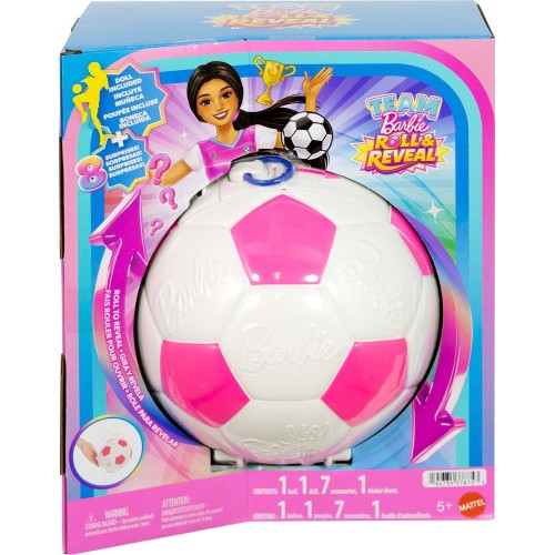 Mattel Barbie Team Barbie Roll & Reveal Soccer Player Doll and Accessories JMK20 194735378753