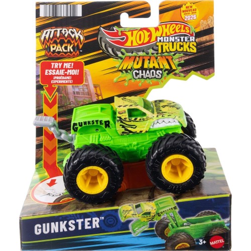 Mattel Hot Wheels Monster Trucks Attack Pack Vehicle With Special Action Feature (styles May Vary) JMK92 / JML01 194735379552