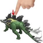 Mattel Jurassic World Gigantic Thrashers Stegosaurus Dinosaur Action Figure Toy, 2 Attacks & Evolve Feature JGB92 / JKL85 194735