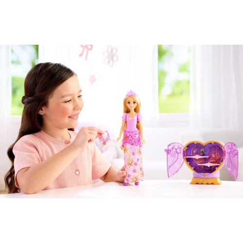 mattel disney princess - ραπουνζελ με κοσμηματοθηκη JLK28 194735365869