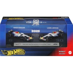 Mattel Hot Wheels Premium Visa Cash App Racing Bulls Formula One Team 2-pack With Lawson & Hadjar Racecars JMM89 / JMM94 1947353