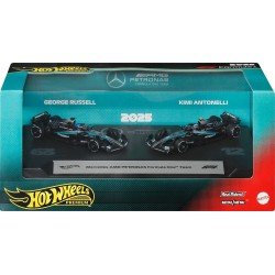 Mattel Hot Wheels Premium Mercedes-amg Petronas Formula One Team 2-pack With Russell & Antonelli Racecars JMM89 / JMM93 19473538
