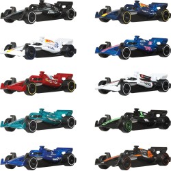 Mattel Hot Wheels Formula 1 10-pack, Set of 10 1:64 Scale Toy Cars With Each 2025 F1 Racing Team JMM24 194735380831