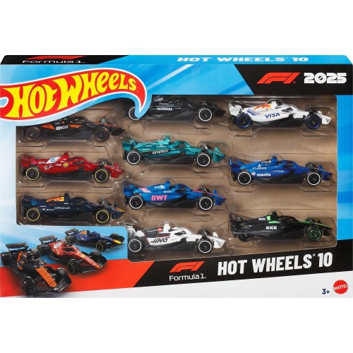 Mattel hot wheels aytokινηtakia f1 - σετ των 10 JMM24 194735380831