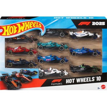 Mattel hot wheels aytokινηtakia f1 - σετ των 10 JMM24 194735380831