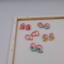 Azure accessories Children's Rubber Band Set Of 2 Unicorns In 5 Shades XA-0757 5200419217241