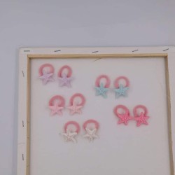 Azure accessories Children's Rubber Band Set Of 2 Starfish In 5 Shades XA-0754 5200419217210