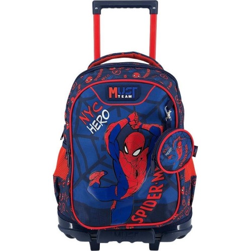 Diakakis imports Σχολική Τσάντα Τρόλεϊ Δημοτικού Spider-man NYC Hero Must Team 3 θήκες 000508817 5205698825569