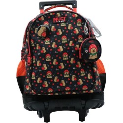 Diakakis imports School Trolley Bag Elementary Must Team Capybara 3 Compartments 000587171 5205698805394
