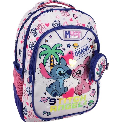 Diakakis imports Σχολική Τσάντα Πλάτης Δημοτικού Disney Stitch - Angel Ohana Must Team 3 Θήκες 000565773 5205698806452